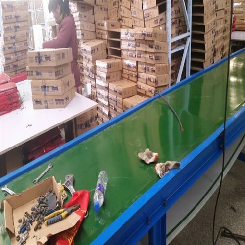 电子元器件带式输送机流水线作业pvc水平输送带矿用皮带输送机